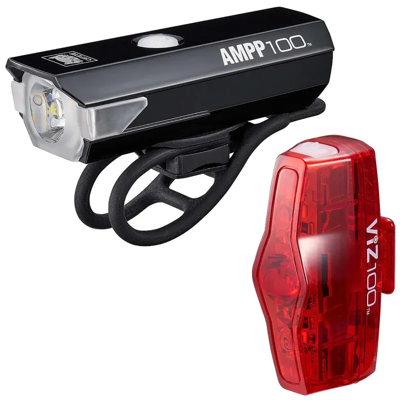 Actieprijs CatEye Koplamp en Achterlicht Combo Kit - AMPP100/ViZ100