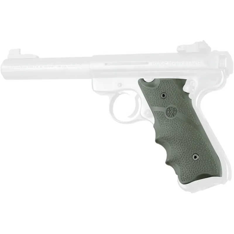 Laatste Versie Hogue Ruger MK II/MK III Rubberen Grip met Vingergroeven OD Groen