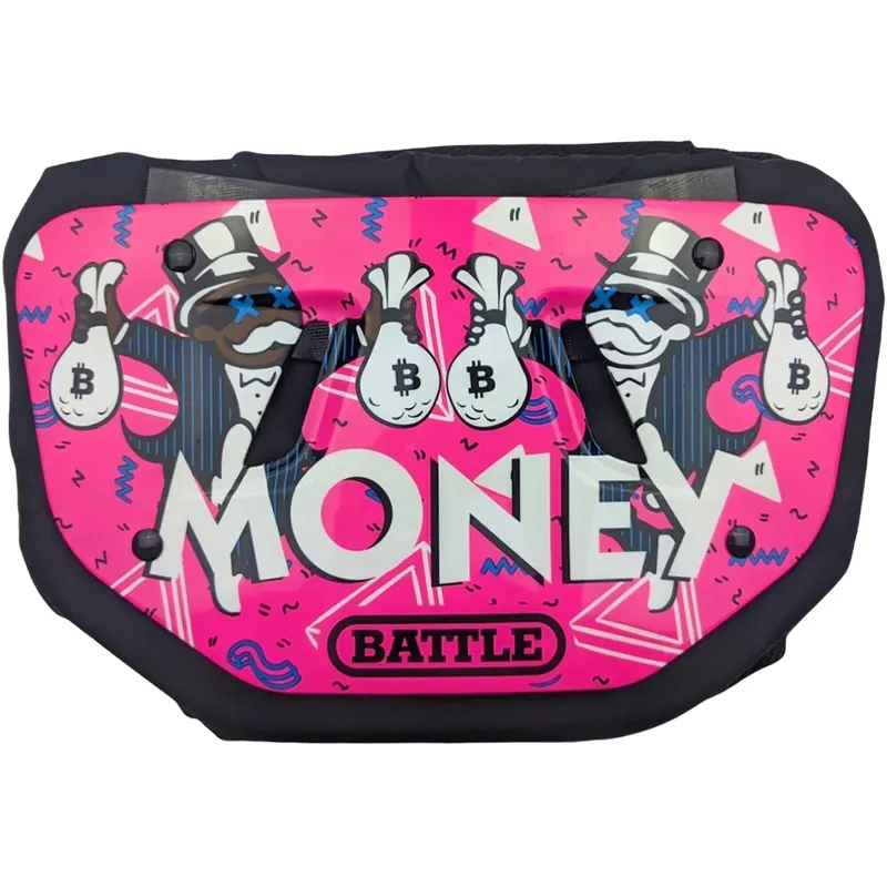 Direct Verzonden Battle Sports Money Man Beschermende Voetbal Achterplaat - Roze Jongeren