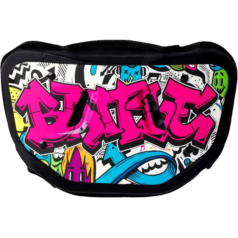 Battle Sports Graffiti Chrome Beschermende Voetbal Achterplaat Jongeren Nu Kopen