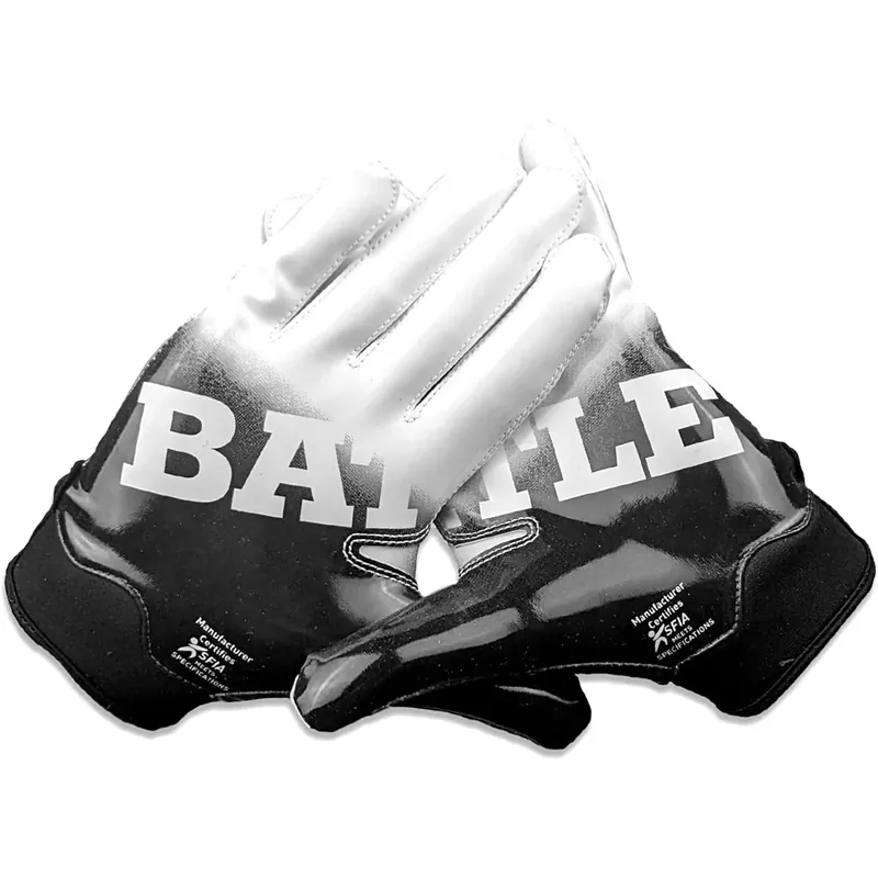 Battle Sports Adult Gradient Doom 1.0 Voetbalhandschoenen - Zwart/Wit S Uitverkoop