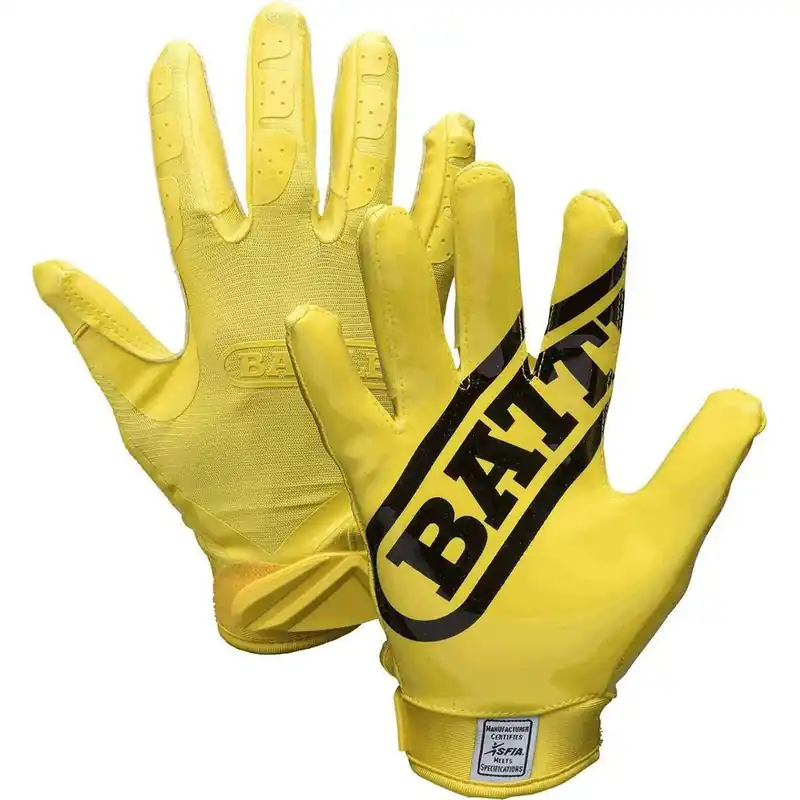 Premium Battle Sports Youth DoubleThreat Voetbalhandschoenen - Geel/Geel S