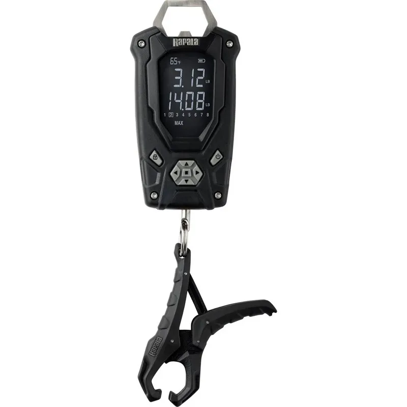 Express Levering Rapala 50 lb. Hoge Contrast Digitale Weegschaal - Zwart