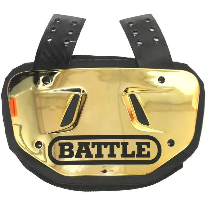 Must-Have Battle Sports Volwassen Chrome Beschermende Voetbal Achterplaat Gold