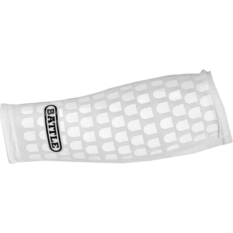Battle Sports Ultra-Stick Football Onderarm Mouw - Wit Jeugd S/M Gratis Retour