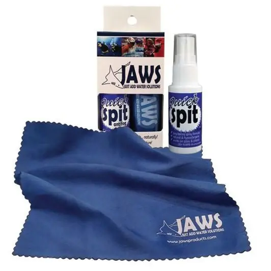 JAWS 1 oz. Quick Spit Antifog Spray met microvezeldoek Beperkt Aanbod