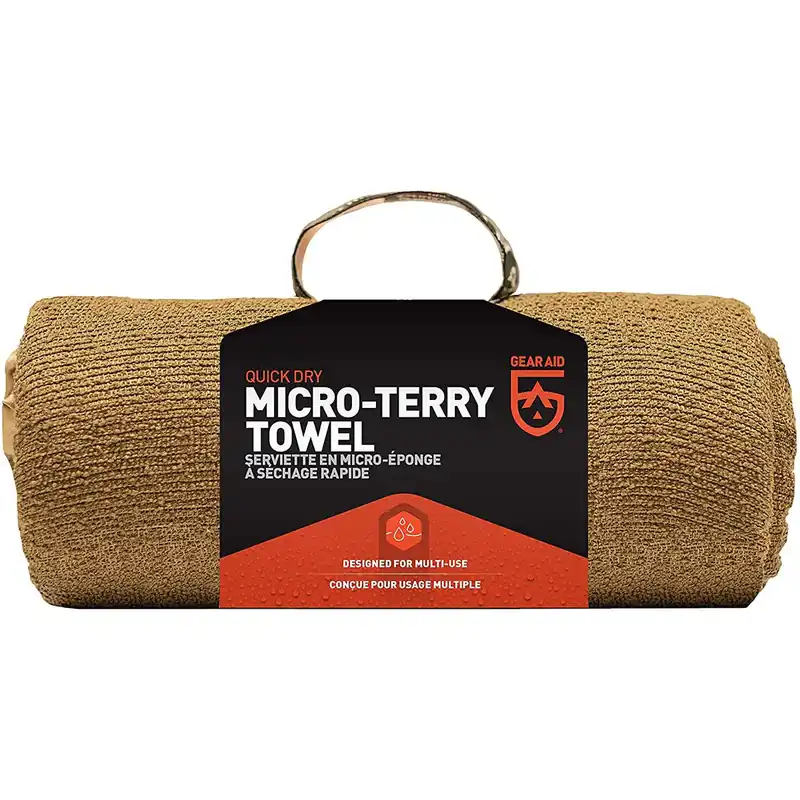 McNett Tactical Micro-Terry Ultra Compact Grote Handdoek Coyote Beperkt Aanbod