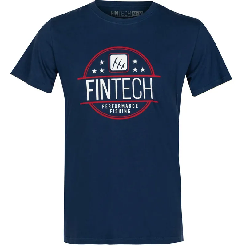 Fintech FPF Rising Grafisch T-shirt - Dress Blues S Express Levering
