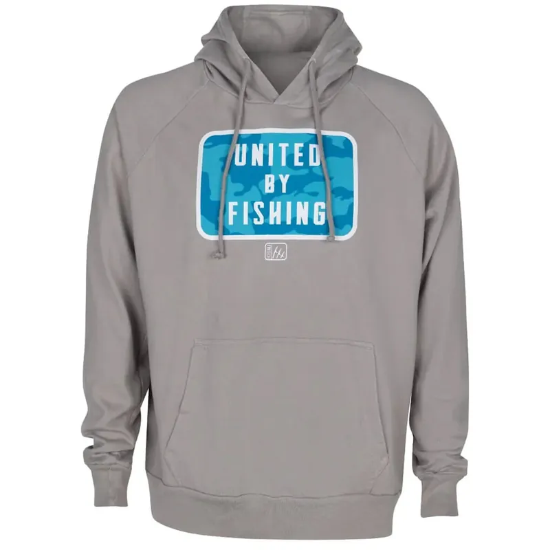 Fintech United By Fishing Point Breeze Fleece Pullover Hoodie - Legering S Betaalbaar