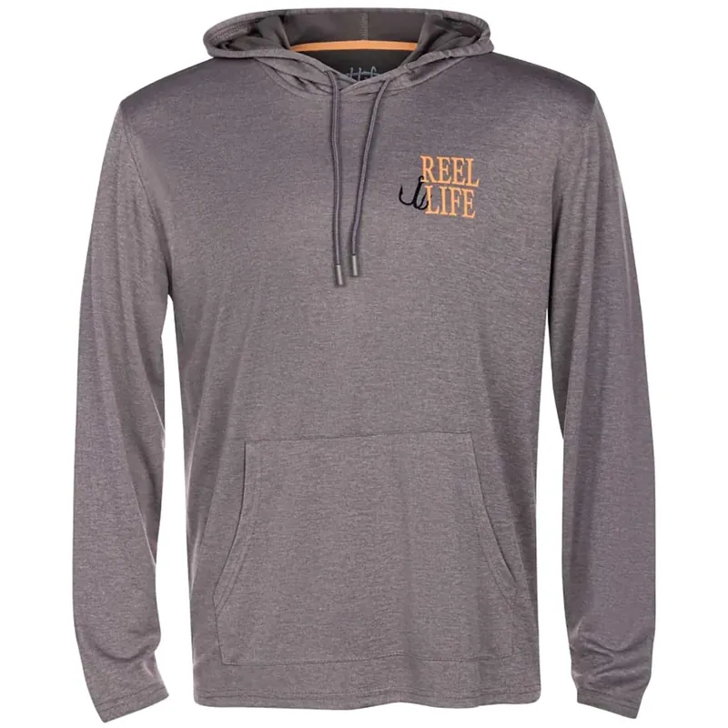 Voordeelprijs Reel Life Destin Heathered Pullover Hoodie - Zilveren filigraan S