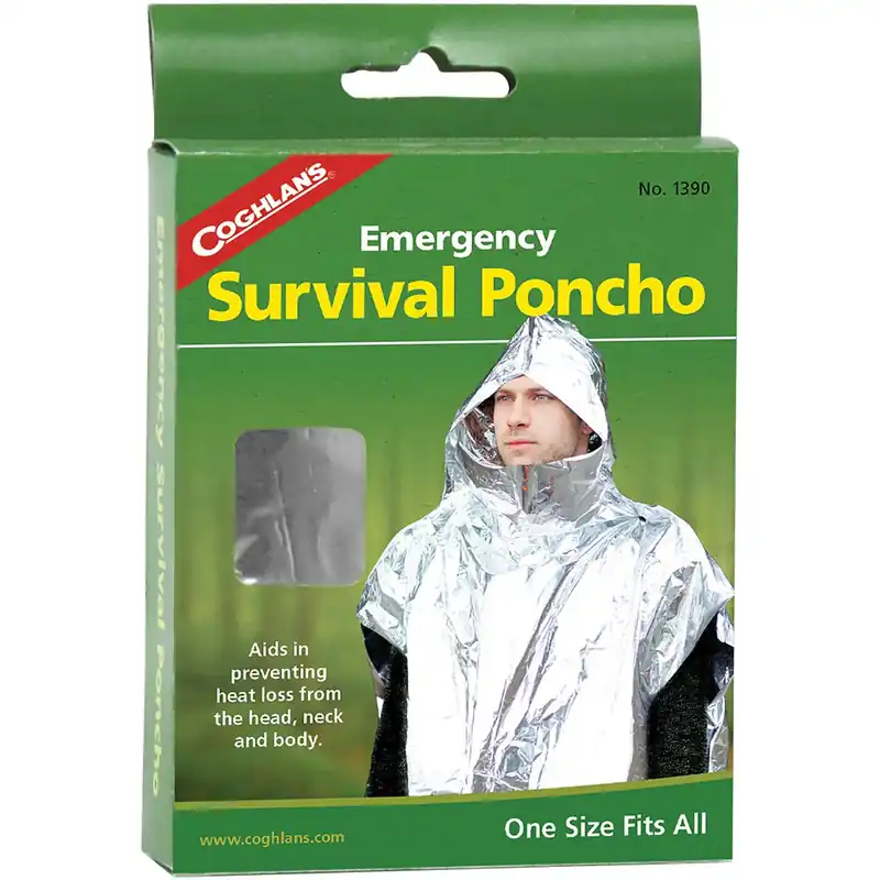 Finale Uitverkoop Coghlan's Emergency Survival Poncho Vermindert warmteverlies, Kampeerreddingsveiligheid