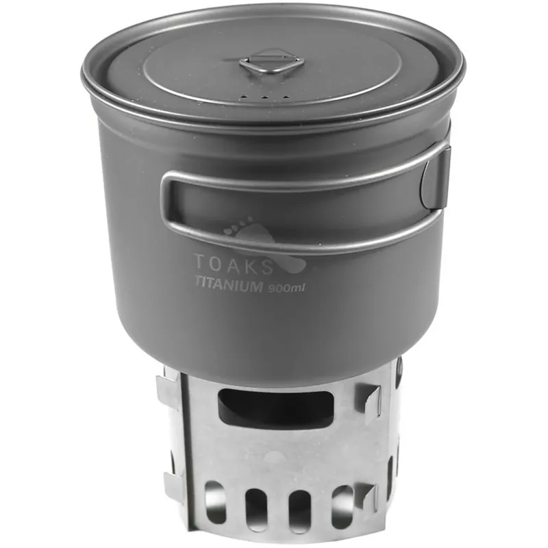 TOAKS Titanium Alcohol Stove en 900ml Pot Cook System CS-04 Gecertificeerd