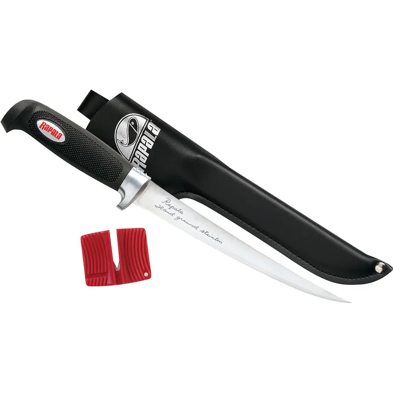 Speciale Aanbieding Rapala Soft Grip Fileermes - Zwart 4"