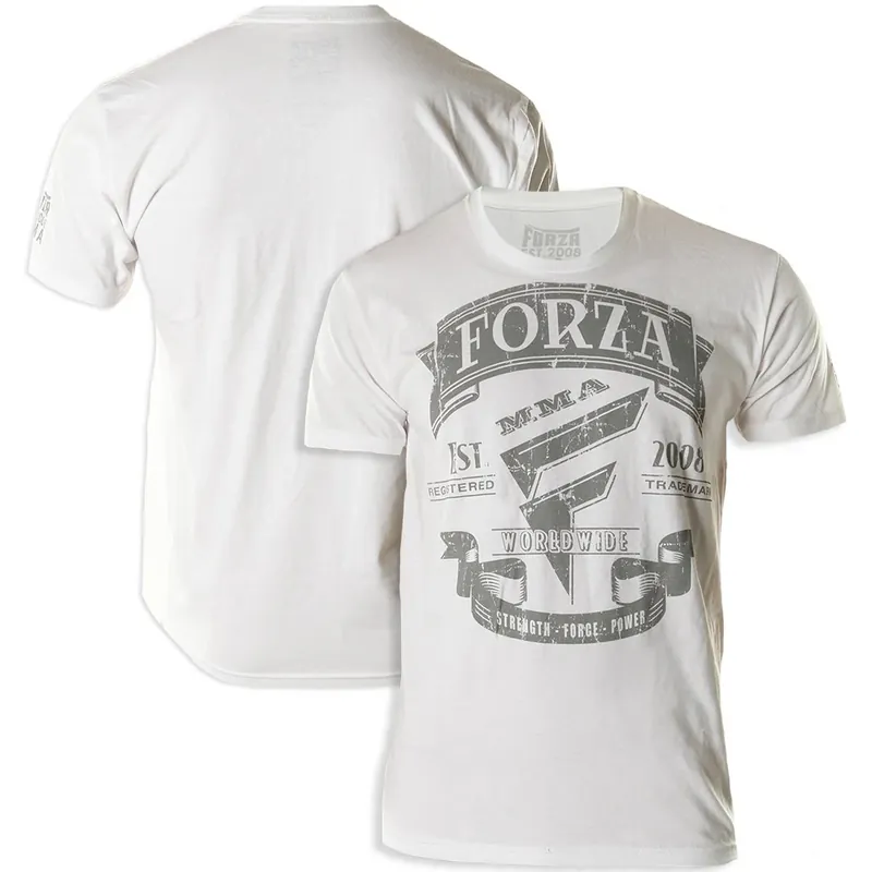 Forza Sports "Origins" MMA T-shirt - Wit S Gratis Retour
