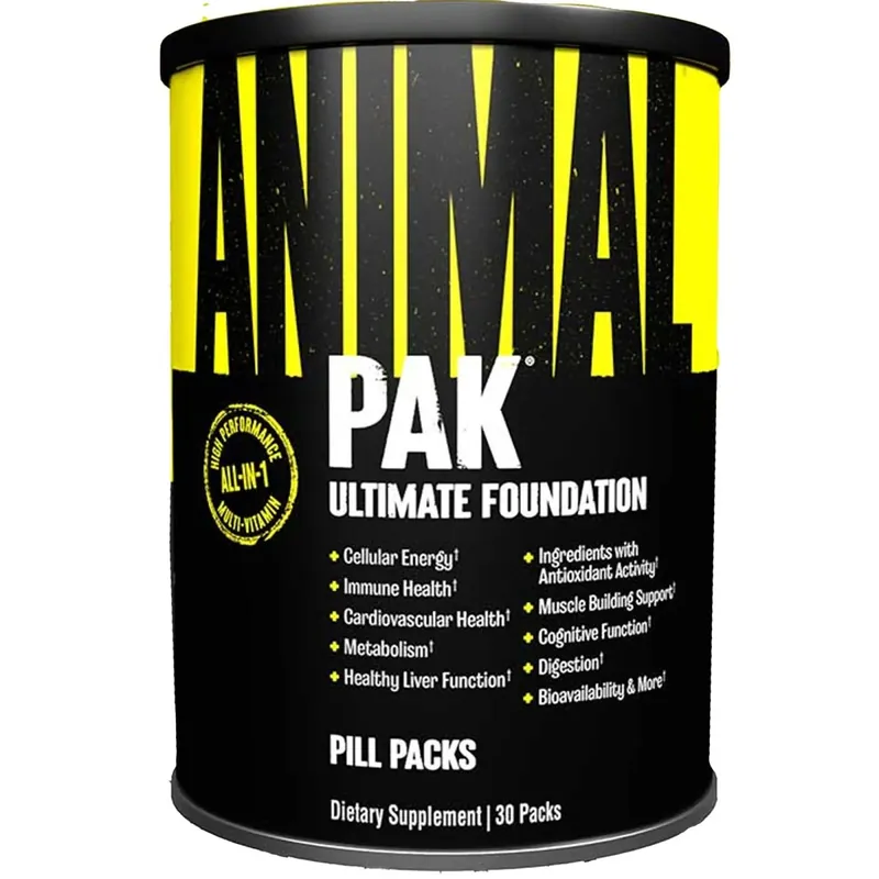 Universal Nutrition Animal Pak Multivitaminen, Verkrijgbaar in verpakkingen van 15, 30 en 44 stuks 30 Packs Dagaanbieding