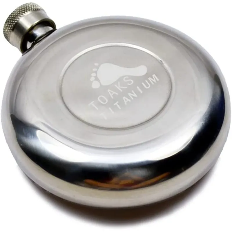 TOAKS 150ml Titanium Wijnfles FLASK-150 - Buiten kamperen Betrouwbaar