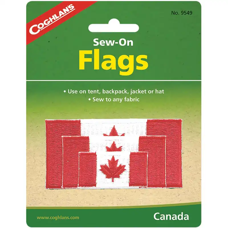Favoriet Coghlan's Sew-On Flags, naai op elke stof, rugzak, tent, jas, hoed Canada