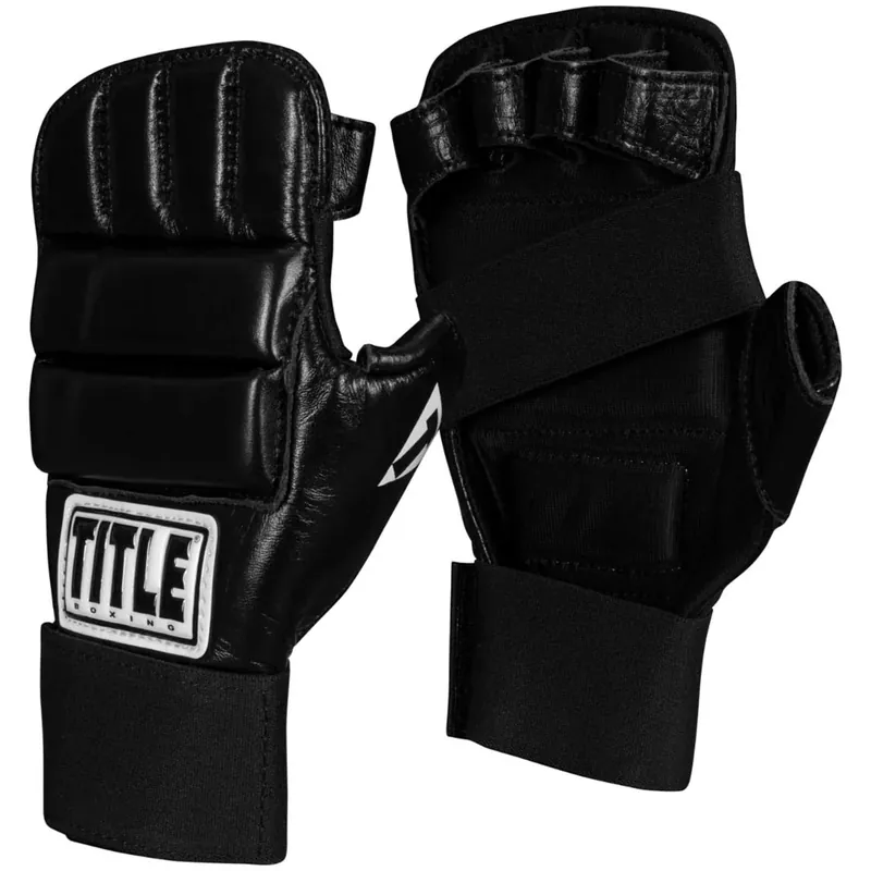 Weekendaanbieding Titel Boksen Leren Super Speed Zakhandschoenen - Zwart Normaal