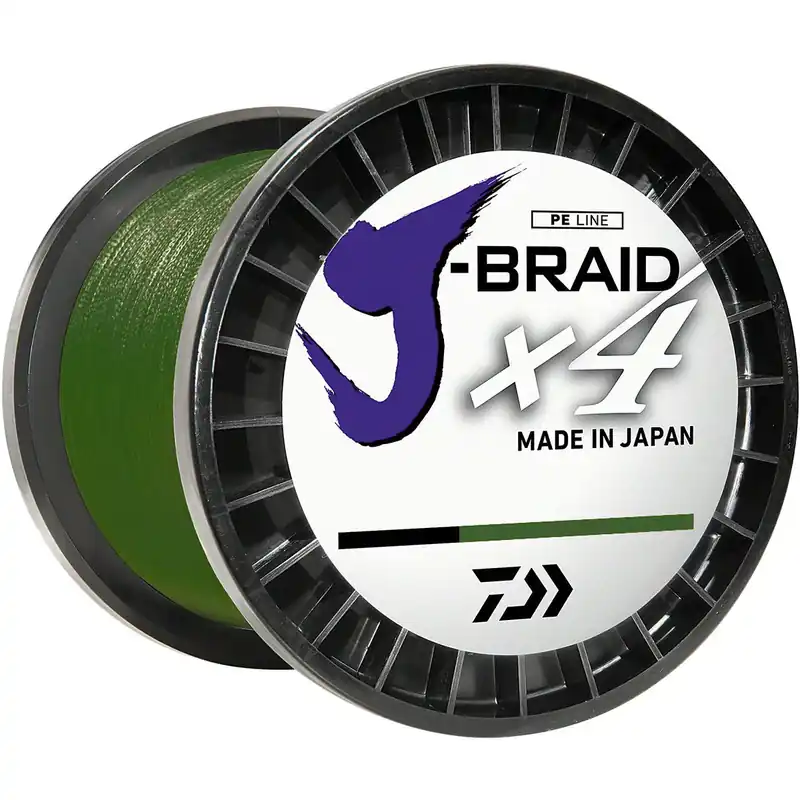 Daiwa J-Braid X4 gevlochten vislijn, donkergroen, spoel van 300 yard Nu Kopen