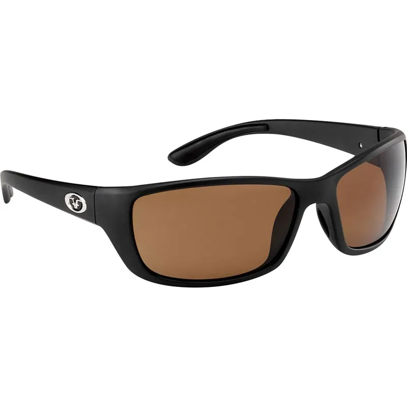 Favoriet Flying Fisherman Cay Sal gepolariseerde zonnebril Matzwart/Amber