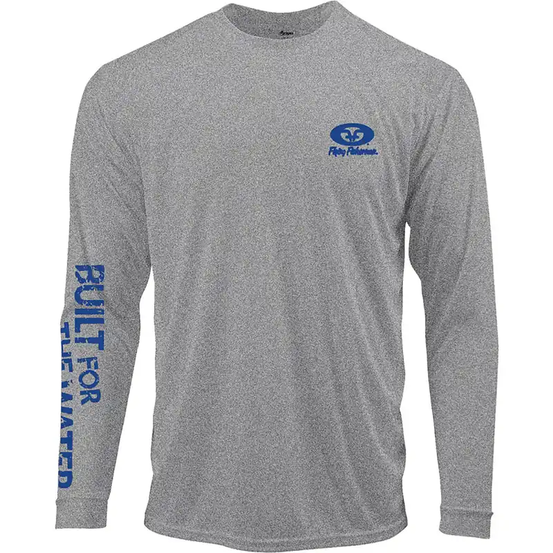 Flying Fisherman Built For Water Performance T-shirt met lange mouwen - grijs M Koop Online