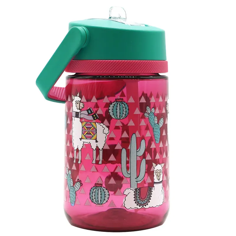 Thermos 12 oz. Tritan-drinkfles voor kinderen met rietje - Lama's Gecertificeerd