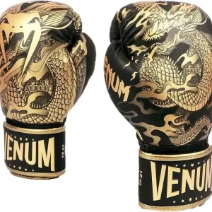 Venum Dragon's Flight klittenband bokshandschoenen - Zwart/Brons 4 oz. Koop Online
