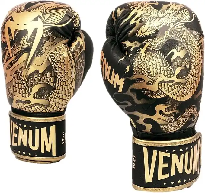 Venum Dragon's Flight klittenband bokshandschoenen - Zwart/Brons 4 oz. Koop Online