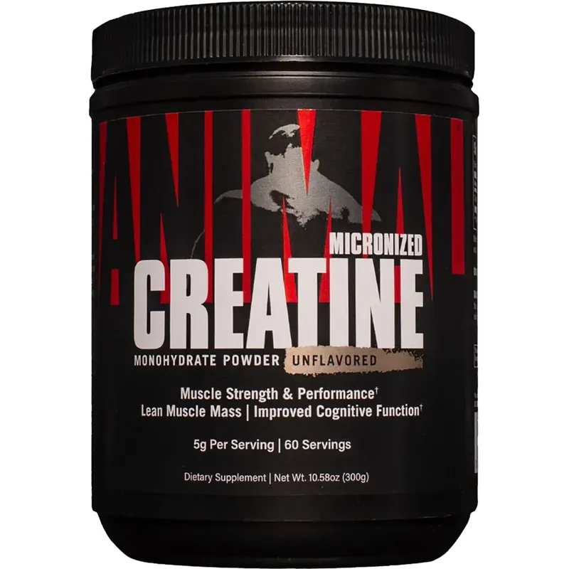 Universal Nutrition Dierlijke Micronized Creatine Poeder Voedingssupplement 60 Porties Favoriet