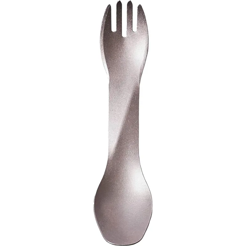 Exclusieve Aanbieding Humangear GoBites Uno Titanium vork en lepel combinatie reisbestek