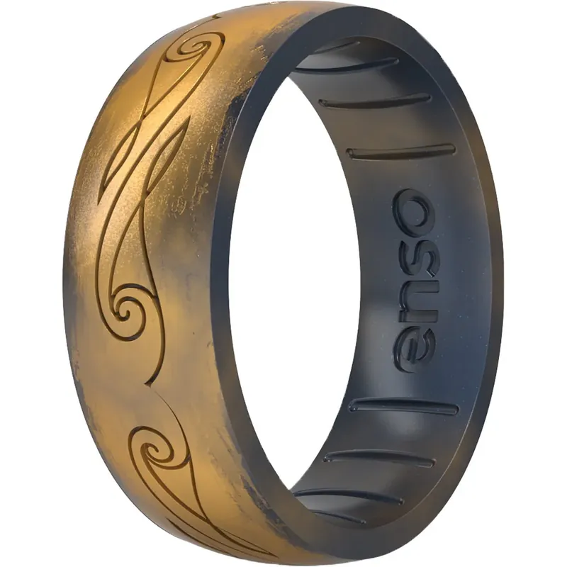 Enso Rings Lord of the Rings Elven Scroll Klassieke Siliconen Ring Veilige Betaling