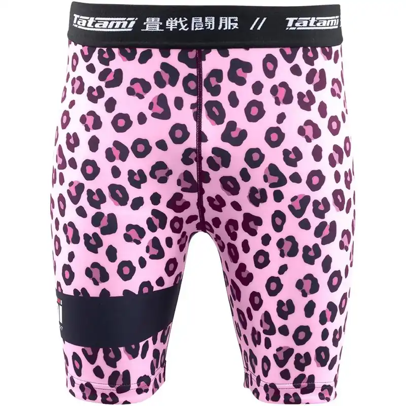 Premium Tatami Fightwear Recharge Vale Tudo Shorts - Roze Luipaard S