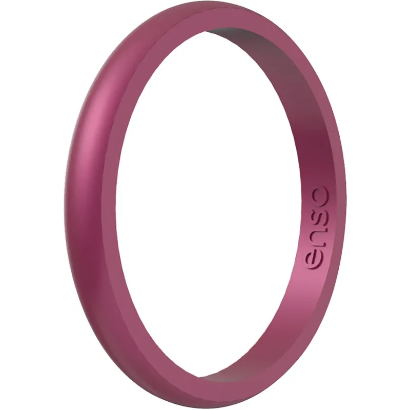 Enso Rings Halo Birthstone Series Siliconen Ring - Roze Toermalijn Exclusieve Aanbieding