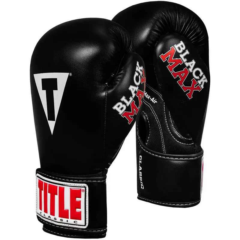 Title Boxing Classic Max Klittenband Bokshandschoenen - Zwart 6 oz. Shop Nu