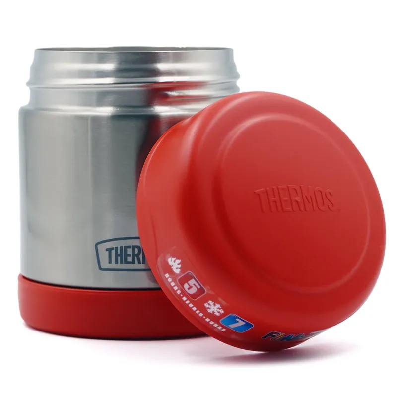 Thermos 10 oz. vacuüm geïsoleerde roestvrijstalen voedselpot - rood/roestvrij staal Lage Prijs