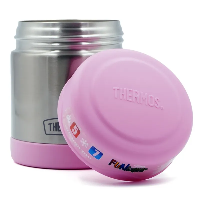 Bestel Nu Thermos 10 oz. Geïsoleerde roestvrijstalen voedselpot - lichtroze/roestvrij staal