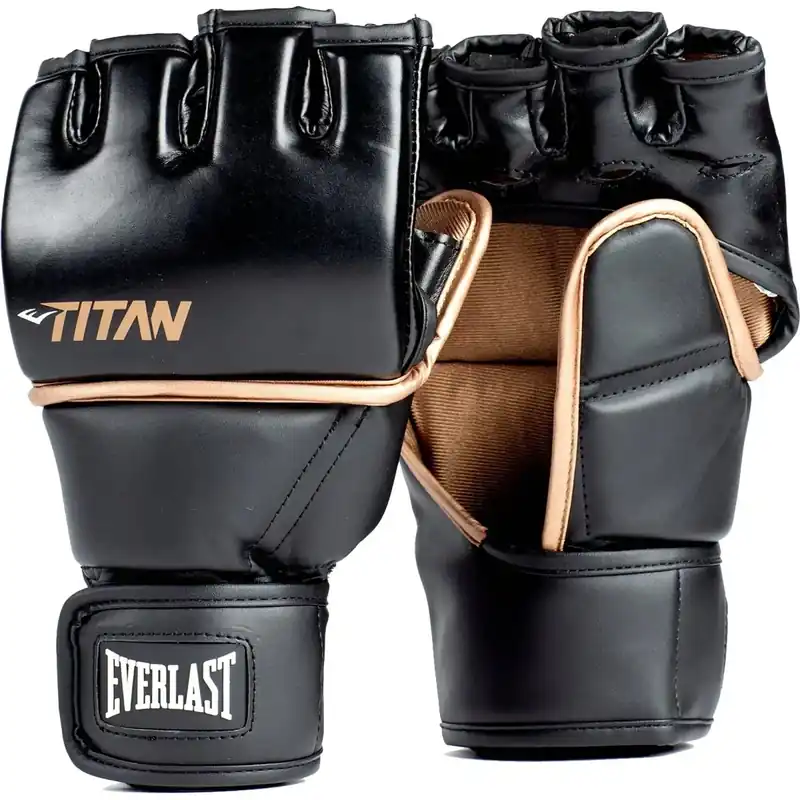Everlast Titan MMA Klittenband Grappling Handschoenen - Zwart S / M Alleen Vandaag