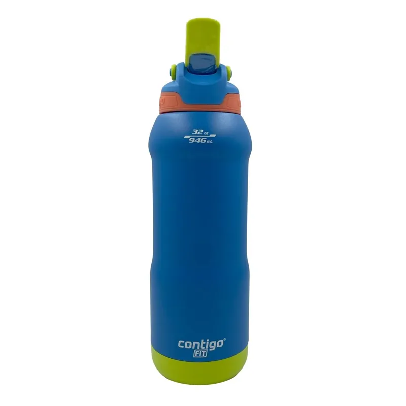 Snelle Levering Contigo 32 oz. Fit vacuüm geïsoleerde roestvrijstalen waterfles - Blue Poppy