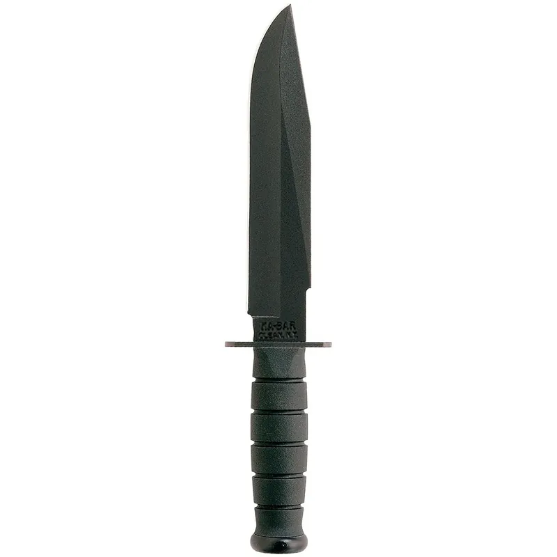 Direct Beschikbaar KA-BAR 8" Vaste Mes Fighter Rechte Rand Mes met Schede - Zwart