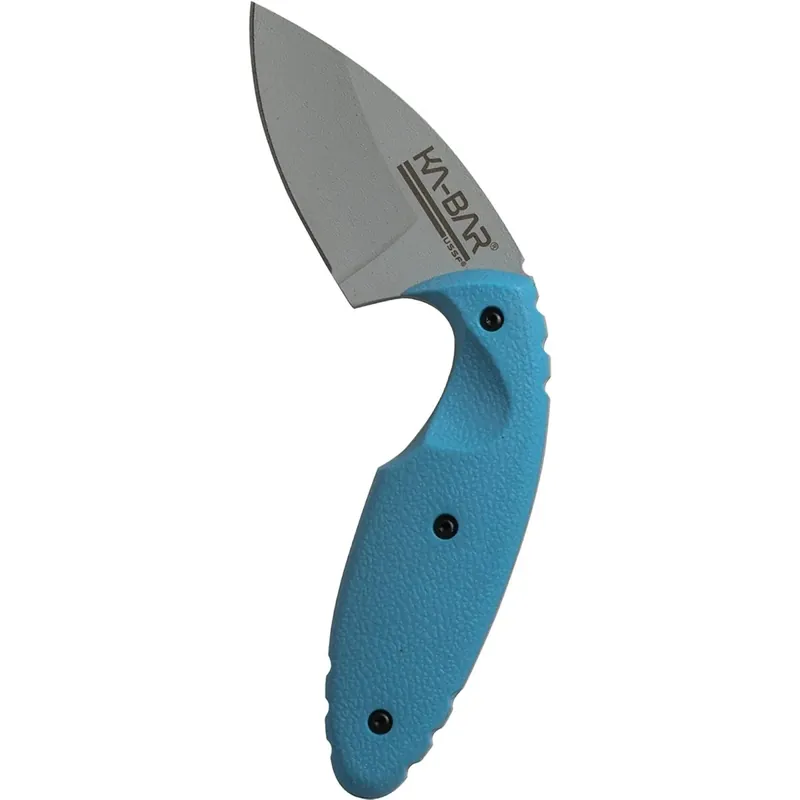 Aanbieding KA-BAR 2.313" Vaste lemmet TDI Astro MP Mes met schede en riemclip - Astro Blauw