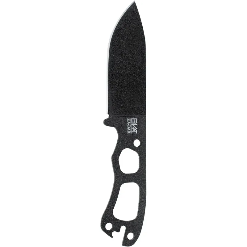 Populair KA-BAR 3.25" vast mes Becker Necker mes met schede en koord - Zwart