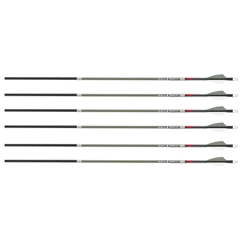 Carbon Express Maxima RED .400 pijlen 6-pack - olijfgroen Koopje