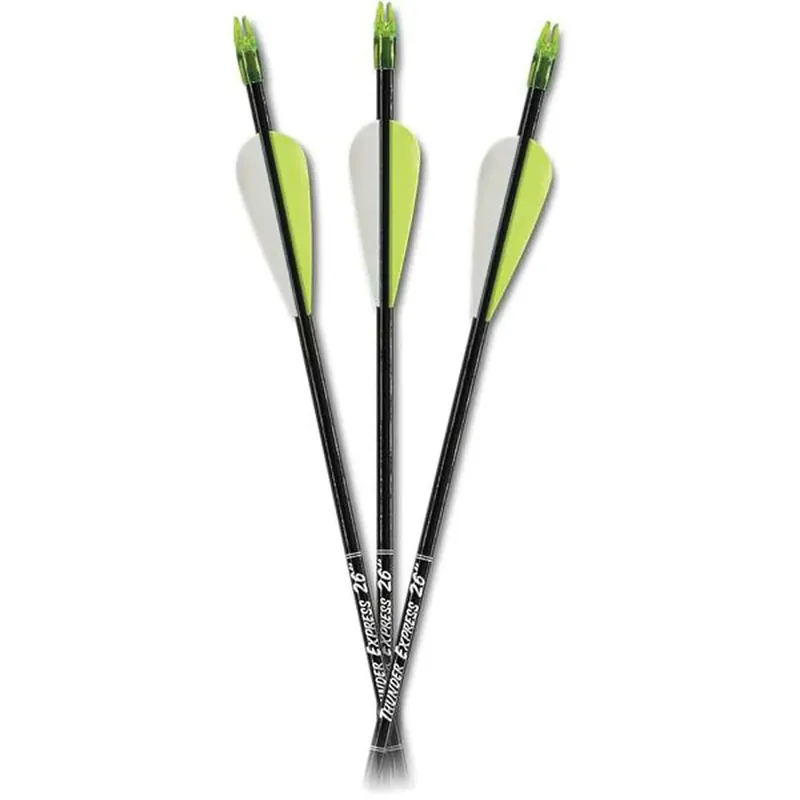 Rechtstreeks Van De Fabrikant Carbon Express Thunder Express 26" pijlen 3-pack - Zwart