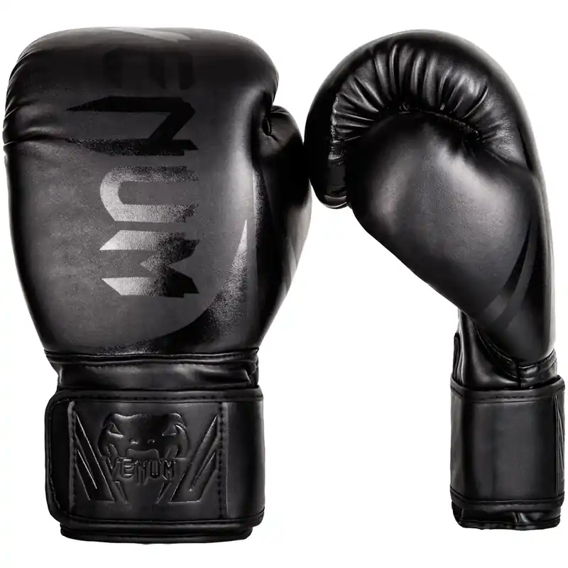 Fabrieksprijs Venum Challenger 2.0 Klittenband Bokshandschoenen - Zwart/Zwart 10 oz.