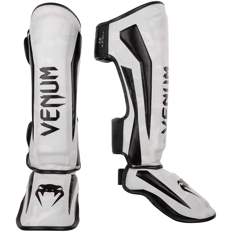 Veilige Betaling Venum Elite Beschermende MMA Scheenbeenbeschermers - Wit/Camo L