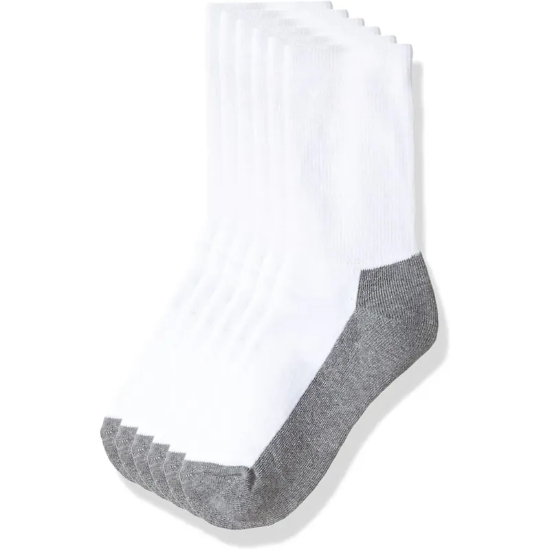 Actieprijs Sof Sole Youth All Sport Crew Athletic Performance Sokken 6-Pack - Small - Wit
