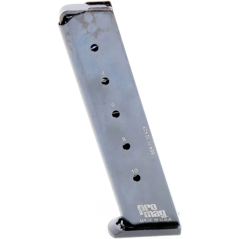 ProMag Beretta 3032 Tomcat .32 ACP, 10-schots magazijn, BER 11, blauw staal Flitsaanbieding