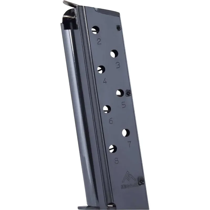 Hete Deal Mec-Gar 8-schots magazijn voor 1911 Full Size .40 S&W MGCGOV40N nikkelcoating