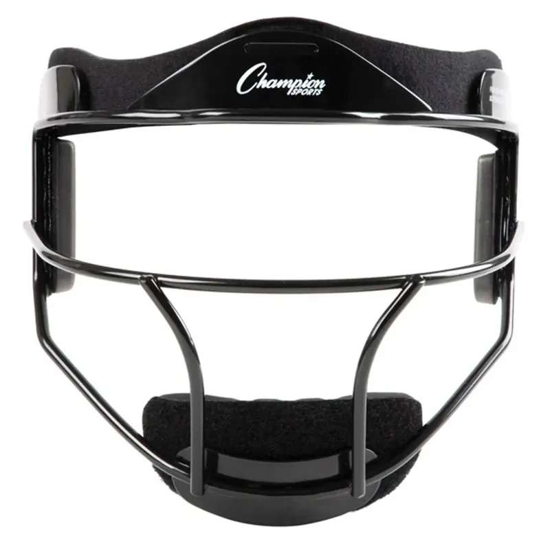 Speciale Aanbieding Champion Sports Softball Fielder's Mask Jeugdmaat 6.25"-6.75" - Zwart Zwart