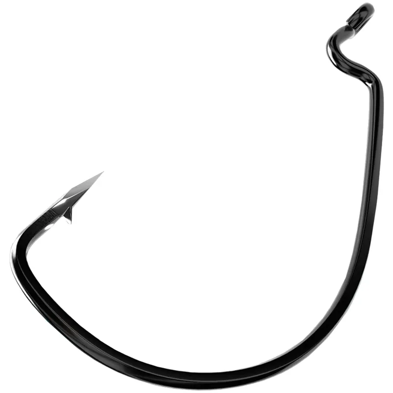 Aanbieding Eagle Claw Trokar EWG XL chirurgisch geslepen viswormhaak - Zwart Chroom 2/0